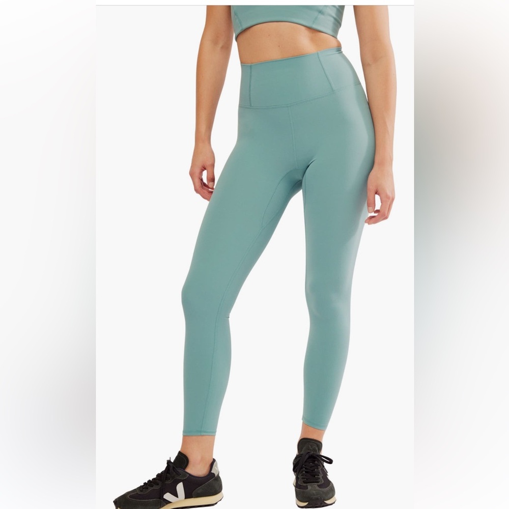 NWT Free People FP Movement Never Better High Rise Leggings Eucalyptus Size L